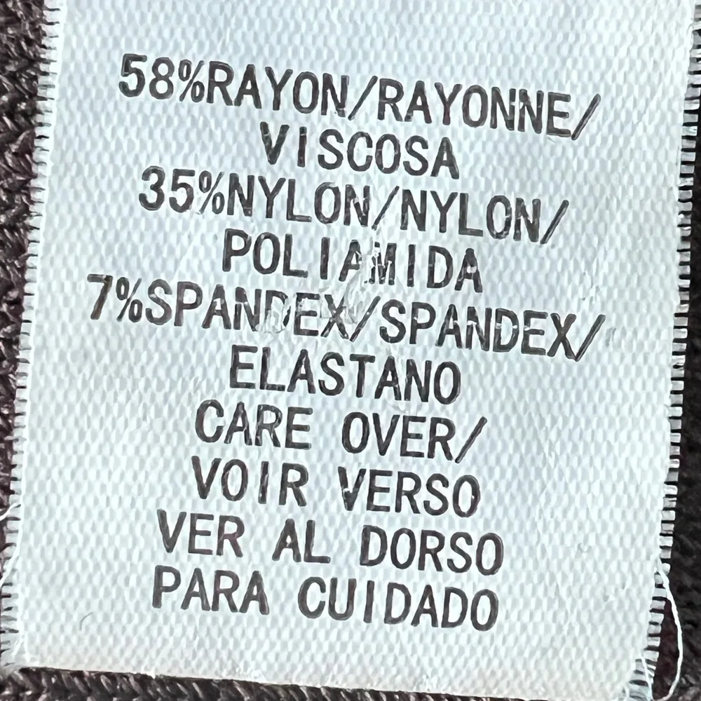 Due Per‎ Due Brown Ribbed Sleeveless V-Neck Knit Top Sz XL